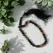Tigers Eye Tasbih mit Achat-Steinen, 33 Perlen