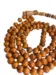 Ægte Håndlavet Træ Tasbih 99 Perler Karamelfarvet