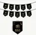 Hajj Mubarak Banner sort/guld