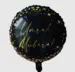 Smuk Umrah Mubarak Folie Ballon i Sort og Guld
