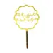 Hajj Cake Toppers i guld, 5 stk
