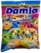 Damla Sour Fruit Bursts - Fruktkarameller med surt pulverfyllning - 250g