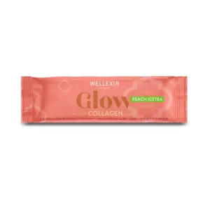 Peach Ice Tea Beauty Collagen Drink, Wellexir Glow - 1 stk.