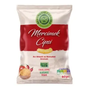 Linsechips med Chili og Tomat, Glutensiz Fabrika 60g