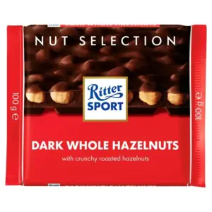 Dark Whole Hazelnuts, Ritter Sport 100g