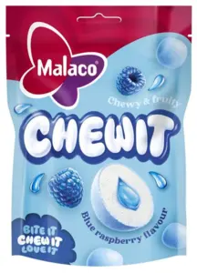 Chewit Blue Raspberry, Malaco 115g