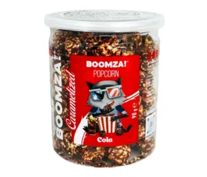 Karamelliseret Popcorn med Cola, Boomza 90g.