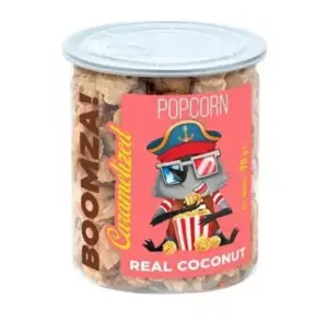 Karamelliseret Popcorn med Kokos, Boomza 90g.
