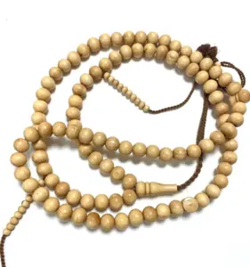 Luksus Ægte Træ Tasbih Stor 99 perler