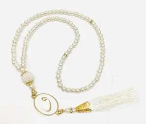 Perle Tasbih I Hvid, 99 perler