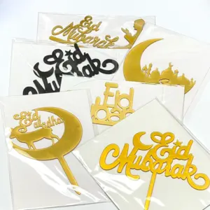 Eid Mubarak,  Cake Toppersæt, 6 stks