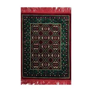 Mønstret børne/rejse bedetæppe i lækkert velour