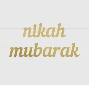 Nikah Mubarak banner, 2 meter
