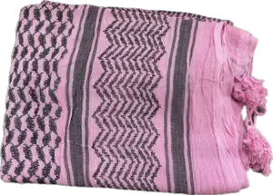 Lyserød/Sort Keffiyeh