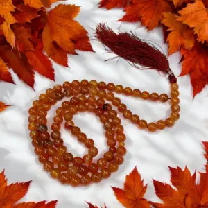 Ravfarvet Tasbih I Agate Sten Med 99 Perler