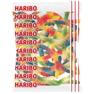 Sour Worms Haribo, 1 kg (bedst før 19/4-2026)