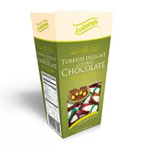 Chokoladeovertrukket Tyrkisk Delight Med Smag Af Nødder & Frugt Lokumix 198g