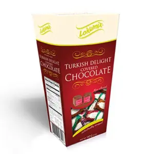 Chokoladeovertrukket Tyrkisk Delight Med Frugtsmag Lokumix 198g