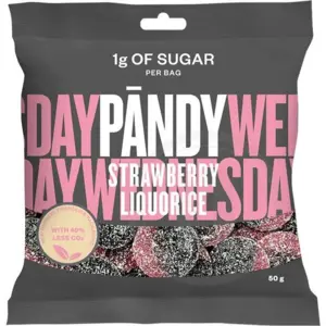 Jordbær Lakrids Pandy 50g