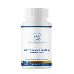 Multivitamin og Mineral - Avanceret formel, Forebygges (30 kapsler)