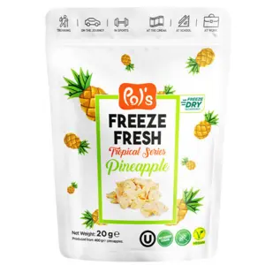 Frystørret  Ananas Pol's 20g  (Vegan)