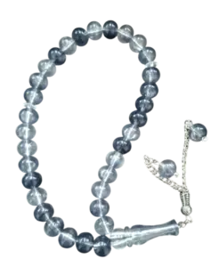 Sølv/Grå Plast Tasbeeh (33 perler)