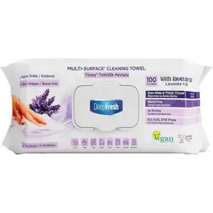 DeepFresh Multi-Surface Rengøringsklude, Lavendel Duft, 100 stk