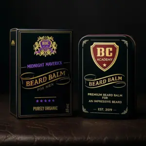 BC Academy Organic Beard Balm - Midnight Maverick havtorn - 100ml