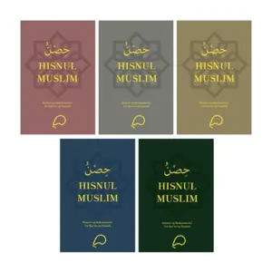 Hisnul Muslim, dhikr og dua bog(5 farver)